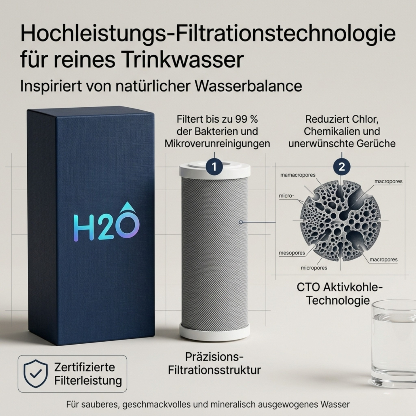 H2Orw Ersatzfilter – Austausch-Kartusche